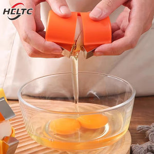 Eggshell Separator Handheld Eggshell Opener Household Egg Cutting Tool Portable Egg Cracking Tool for Home Kitchen Baking