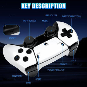 M15 Retro Game Console - 40,000+ Games, 20+ Emulators, 4K No Latency Output, Dual Wireless Controllers, 128GB TF Card, TV Game Stick​​ for Holiday Birthday Gift