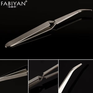 Nail Art Shaping Tweezers Stainless Steel Multi-Function Clip Tip Manicure Tool UV Gel Acrylic C Curve Nipper Picking Rhinestone