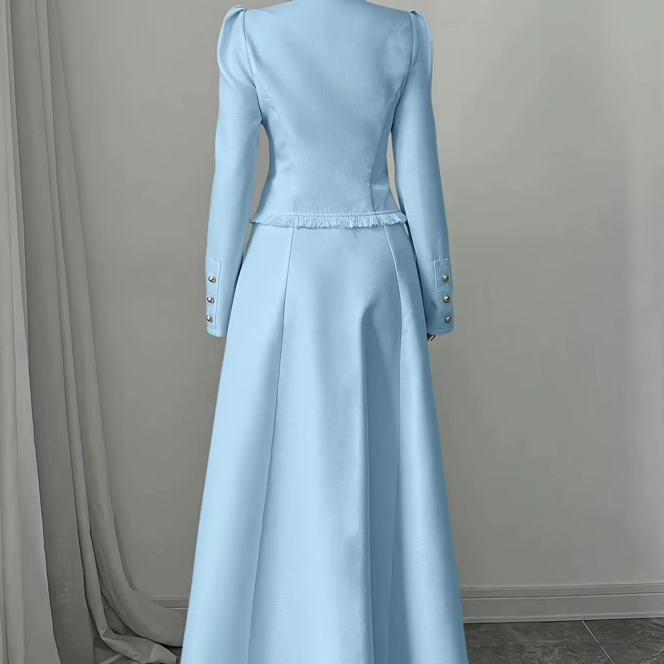 Stylish Elegant Women'S Two-Piece Suit Dress High Quality Sophisticated High End Luxury Suit Skirt Set