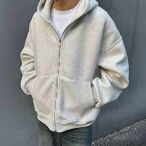 Lightweight Suede Lining Hoodie Versatile Travel Sweatshirt Backpack Hoodie Sweater for Men Women Lightweight Travel Cardigan