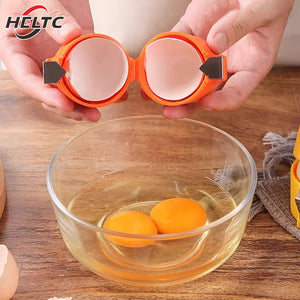 Eggshell Separator Handheld Eggshell Opener Household Egg Cutting Tool Portable Egg Cracking Tool for Home Kitchen Baking