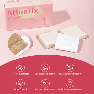 Atlantix-Snow Lotus Patches -7 Plant Extracts, Gentle Daily Care, Ph Balance & Fresh Feel-（8 Count）