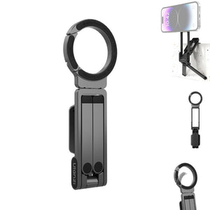 【Tiktokshopblackfriday】Ulanzi Magnetic Phone Tripod for Iphone, MA38 Portable Phone Holder Mini Tripod for Magsafe with Double-Sided Strong Magnetic 1/4'' Arri Locating Hole Foldable Hook for Iphone 16 15 14 13 12