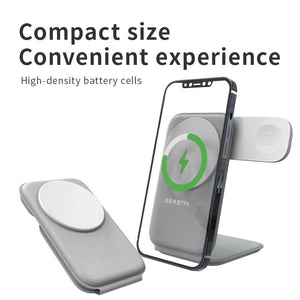 3-In-1 Foldable Magsafe Wireless Charger for Phone, Watch & Earbuds