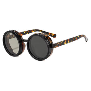 Brightness Adjustment Dimming Sunglasses Men'S Plastic round UV400 Polarized 9 Gears ND Smart Adjustable Tint Sunglasses