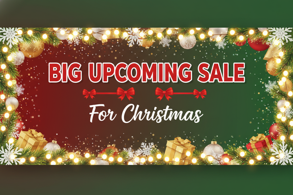 make a iage saying big upcomming sale for christmas